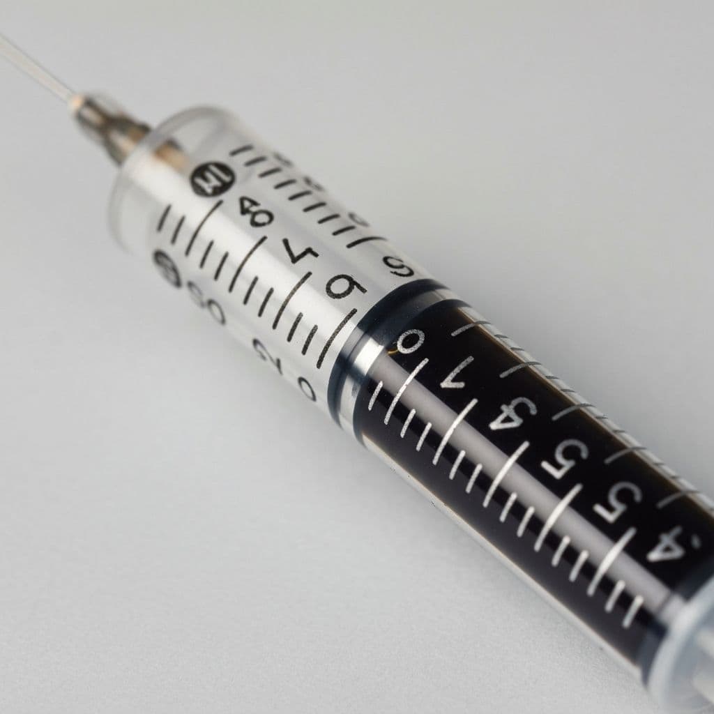 RSO oil dosing with syringe - precise Rick Simpson Oil measurement
