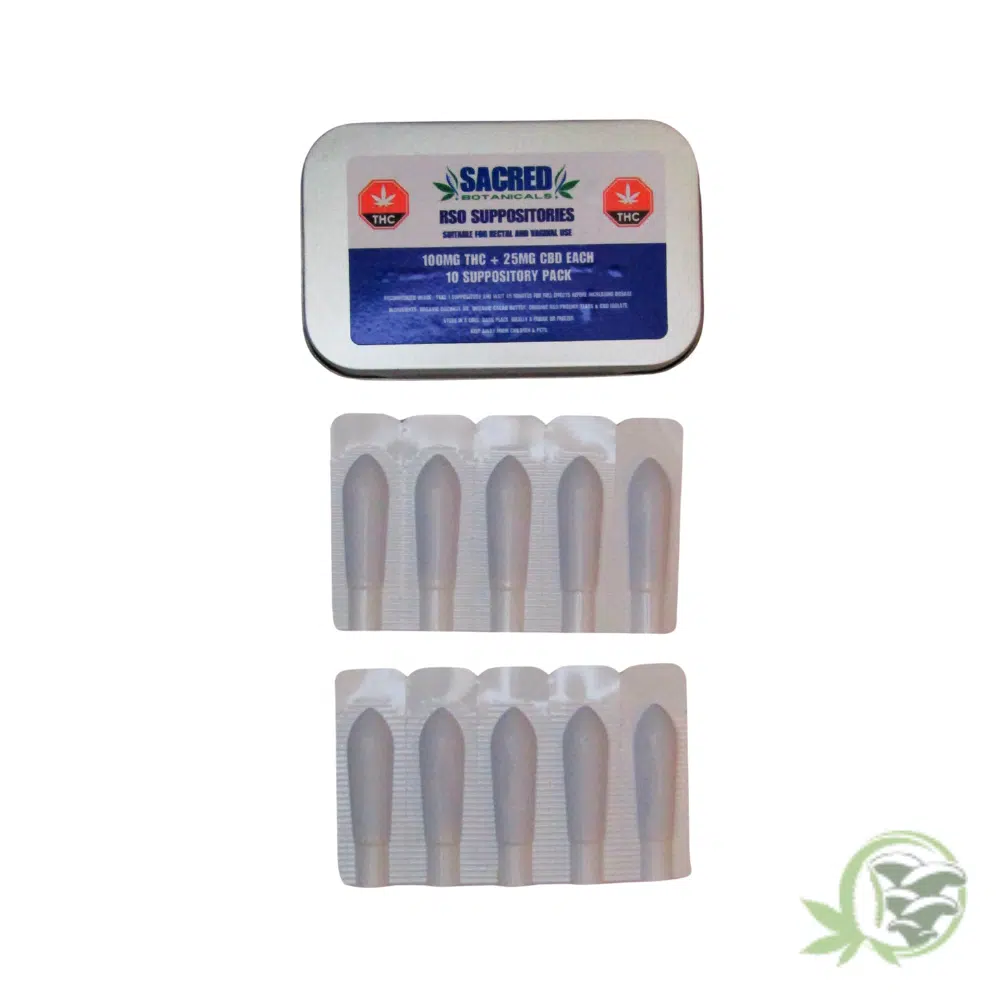 RSO suppository delivery method
