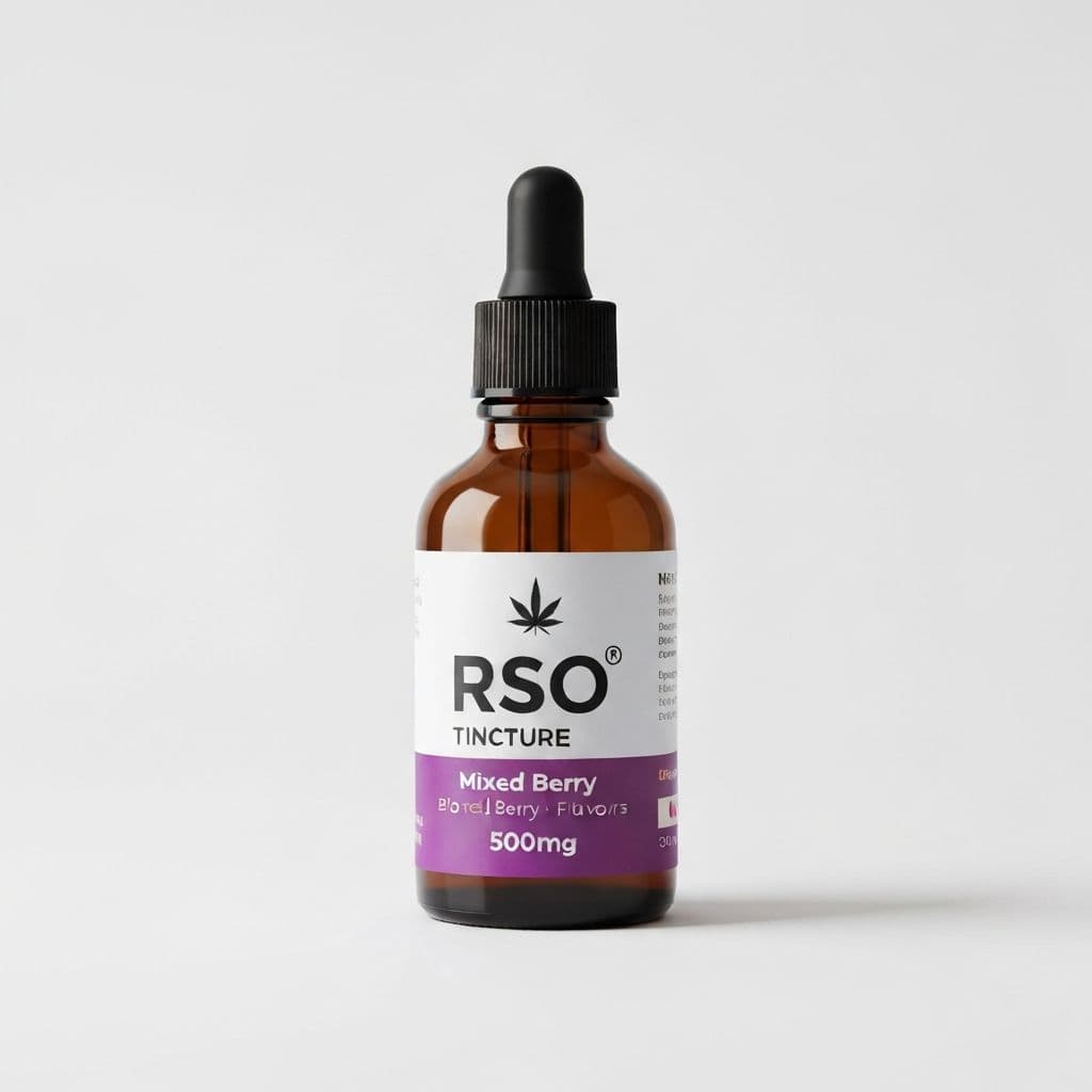 RSO Tincture 500mg - Mixed Berry - rso Cannabis Oil Product - $49.99